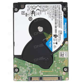 Жесткий диск HDD SATA-III 2Tb 2.5" Blue 5400 128Mb WD20SPZX