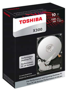 Жесткий диск HDD Toshiba SATA-III 10Tb HDWR11AEZSTA X300 256Mb 3.5" Rtl