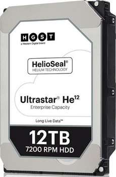 Жесткий диск HDD WD 12Tb 0F30146 HUH721212ALE604 Ultrastar DC HC520 256Mb 3.5"