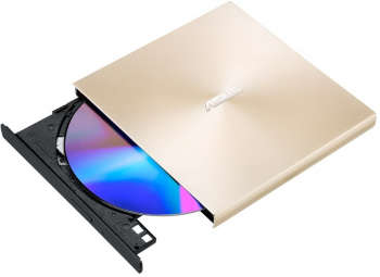 Оптический привод ASUS SDRW-08U9M-U/GOLD/G/AS золотистый USB slim ultra slim M-Disk Mac внешний RTL