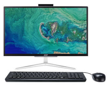 Моноблок Acer Aspire C22-820 21.5" Full HD PS J5005 /4Gb/SSD128Gb/UHDG 605/Endless/GbitEth/WiFi/BT/65W/клавиатура/мышь/Cam/серебристый/черный 1920x1080