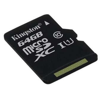 Карта памяти Kingston Флеш карта microSDXC 64Gb Class10 SDCS/64GBSP w/o adapter