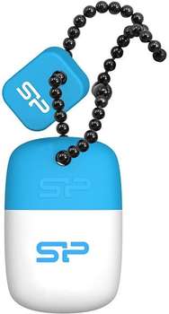 Flash-носитель Silicon Power Флеш Диск 32Gb Touch T07 SP032GBUF2T07V1B USB2.0 белый/синий