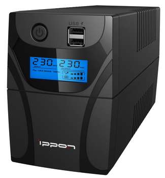 Источник бесперебойного питания Ippon Back Power Pro II 600 360Вт 600ВА черный 1030300