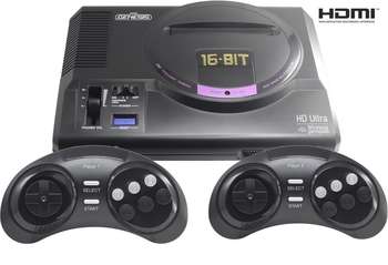 Игровая приставка Mega Drive Retro Genesis HD Ultra черный в комплекте: 50 игр