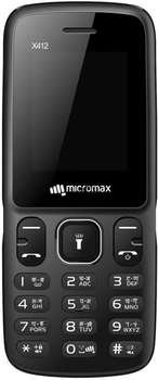 Сотовый телефон MICROMAX X412 32Mb черный/серый моноблок 2Sim 1.77"