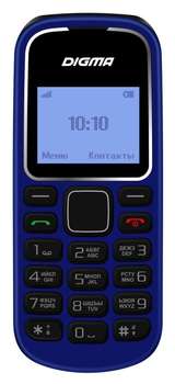 Сотовый телефон Digma Linx A105 2G 32Mb темно-синий моноблок 1.44" LT1035PM