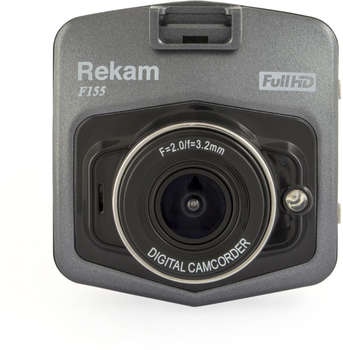 Автомобильный видеорегистратор REKAM Видеорегистратор F155 черный 2Mpix 1080x1920 1080p 140гр. GPCV1248