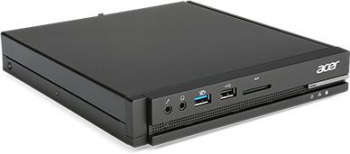 Компьютер, рабочая станция Acer Неттоп  Veriton N2510G Cel J3060 /4Gb/SSD32Gb/HDG/CR/Windows 10 Professional/GbitEth/65W/клавиатура/мышь/черный