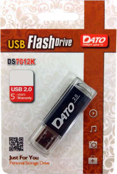 Flash-носитель DATO 32Gb DS7012 DS7012K-32G USB2.0 черный