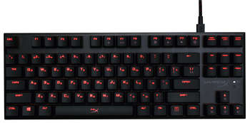 Клавиатура HYPERX Alloy FPS Pro CherryMX Red механическая черный USB for gamer LED HX-KB4RD1-RU/R1