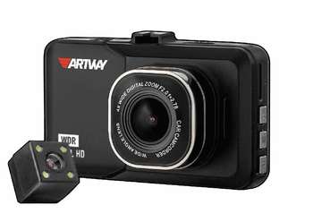 Автомобильный видеорегистратор Artway AutoCam AV-394 черный 2Mpix 1080x1920 1080i 120гр. Ambarella