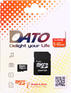 Карта памяти DATO microSDHC 8Gb Class10 DTTF008GUIC10 w/o adapter