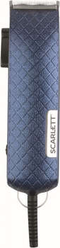 Триммер для волос SCARLETT Машинка для стрижки SC-HC63C35 сапфировый/черный