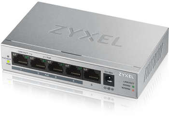 Маршрутизатор Zyxel GS1005HP-EU0101F 5G 4PoE+ 60W неуправляемый