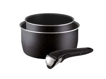 Посуда из нержавеющей стали TEFAL Ingenio Black 04181830 3 предмета 9100027687