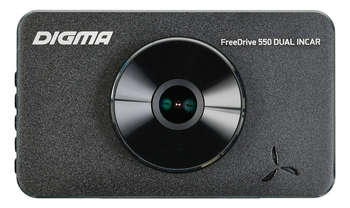 Автомобильный видеорегистратор Digma Видеорегистратор FreeDrive 550 DUAL INCAR черный 3Mpix 1080x1920 1080p 170гр. NTK96558