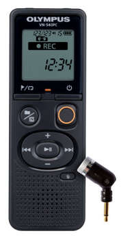 Диктофон Olympus Цифровой VN-540PC + microphone ME-52 4Gb черный