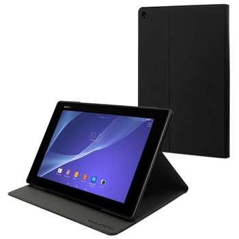 Аксессуар для планшета MUVIT Чехол Чехол for Xperia Rotary Stand для Sony Tablet Z2 кожа, черный SECTB0001