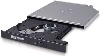 Оптический привод LG DVD-RW SATA Slim Black, 12.7 mm, OEM