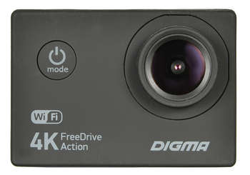 Автомобильный видеорегистратор Digma Видеорегистратор FreeDrive Action 4K WiFi черный 8Mpix 2160x3840 2160p 150гр. Allwinner V3