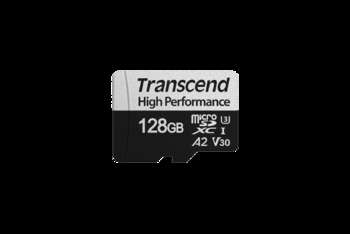 Карта памяти Transcend 128GB UHS-I U3 A2 microSD microSD w/ adapter TS128GUSD330S