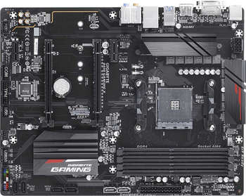 Материнская плата Gigabyte B450 GAMING X Soc-AM4 AMD B450 4xDDR4 ATX AC`97 8ch GbLAN RAID+DVI+HDMI