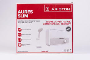 Водонагреватель проточный ARISTON Aures S 3.5 SH PL 3.5кВт электрический настенный/серебристый 3520016