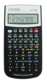 Калькулятор CITIZEN SR-260N черный 12-разр.