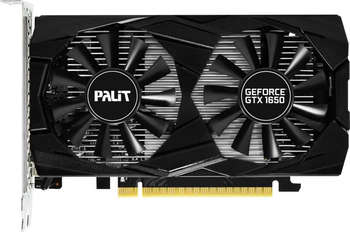 Видеокарта Palit PCI-E PA-GTX1650 DUAL 4G nVidia GeForce GTX 1650 4096Mb 128bit GDDR5 1485/8000/HDMIx1/DPx2/HDCP Ret