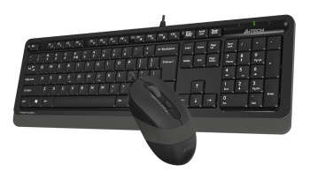 Комплект (клавиатура+мышь) F1010 клав:серый мышь:серый USB (F1010 GREY)