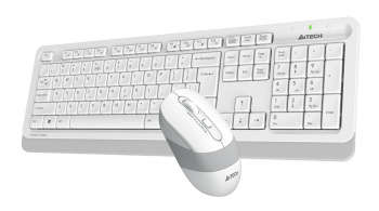 Комплект (клавиатура+мышь) FG1010 клав:белый мышь:белый USB беспроводная (FG1010 WHITE)