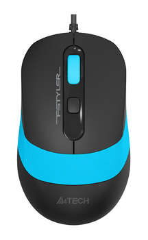 Мышь FM10 голубой оптическая USB