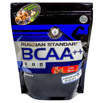 Спортивное питание RPS Nutrition BCAA+. Пакет 500 гр. Вкус: кола.