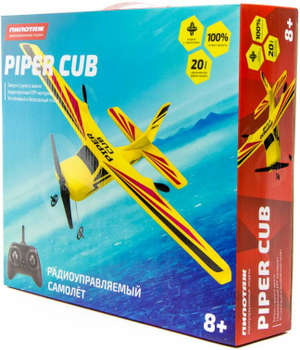 Радиоуправляемая модель PILOTAGE Самолет радиоуправляемый Piper Cub полипропилен экструдированный желтый