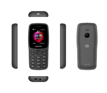 Сотовый телефон Digma Мобильный телефон C170 Linx 32Mb графит моноблок 2Sim 1.77" 128x160 0.08Mpix GSM900/1800 MP3 FM microSD max16Gb