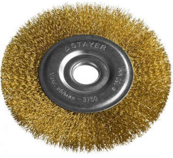 Круг, диск, фреза STAYER Щетка дисковая по мет. 35122-150 d=150мм d