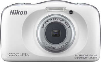 Фотокамера NIKON CoolPix W150 белый 13.2Mpix Zoom3x 2.7" 1080p 22Mb SDXC/SD/SDHC CMOS 1x3.1 5minF HDMI/KPr/DPr/WPr/FPr/WiFi/EN-EL19 (VQA110K001)
