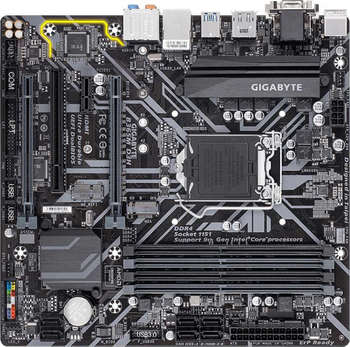 Материнская плата Gigabyte B365M D3H Soc-1151v2 Intel B365 4xDDR4 mATX AC`97 8ch GbLAN+VGA+DVI+HDMI+DP