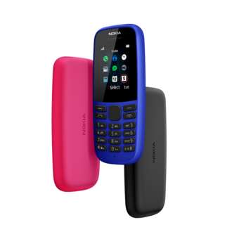 Сотовый телефон Nokia 105 SS TA-1203 BLACK, 1.8'' 160x120, 4MB RAM, 4MB, 1 Sim, Micro-USB, 800mAh, S30+, 73,02 г, 112 ммx49,45 ммx14,4 мм 16KIGB01A13