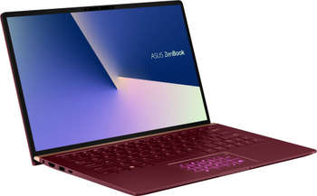Ноутбук ASUS Zenbook UX333FN-A4176T, 13.3", Intel Core i7 8565U 1.8ГГц, 8Гб, 256Гб SSD, nVidia GeForce Mx150 - 2048 Мб, Windows 10, 90NB0JW6-M04100, бордовый