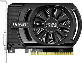 Видеокарта Palit STORMX 4G nVidia GeForce GTX 1650 4096Mb 128bit GDDR5 1485/8000 DVIx1/HDMIx1/HDCP Bulk (NE51650006G1-1170F BULK)