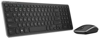 Мышь Клавиатура + KM714 клав:черный :черный USB беспроводная (580-ACIU) (УЦЕНКА)
