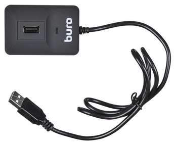 Аксессуар для ноутбука BURO USB2.0 BU-CR/HUB3-U2.0-0688 черный