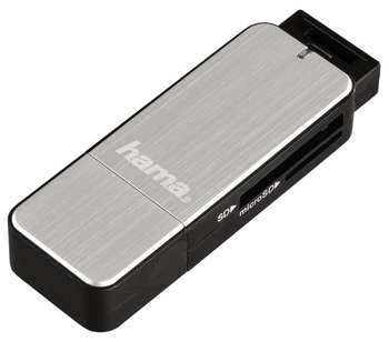 Аксессуар для ноутбука Hama USB3.0 H-123900 серебристый 00123900