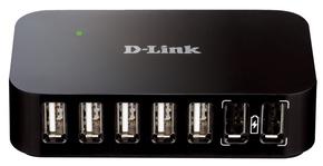 Маршрутизатор D-Link Разветвитель USB 2.0 DUB-H7 7порт. черный