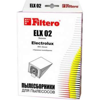 Аксессуар для пылесоса FILTERO Пылесборники  ELX 02 Эконом бумажные