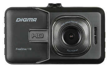 Автомобильный видеорегистратор Digma Видеорегистратор FreeDrive 118 черный 1.3Mpix 1080x1920 1080p 150гр. JL5112