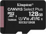 Карта памяти Kingston microSDXC 128Gb Class10 SDCS2/128GBSP Canvas Select Plus w/o adapter