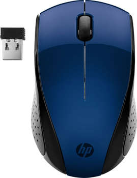 Мышь HP 220 синий оптическая 7KX11AA
